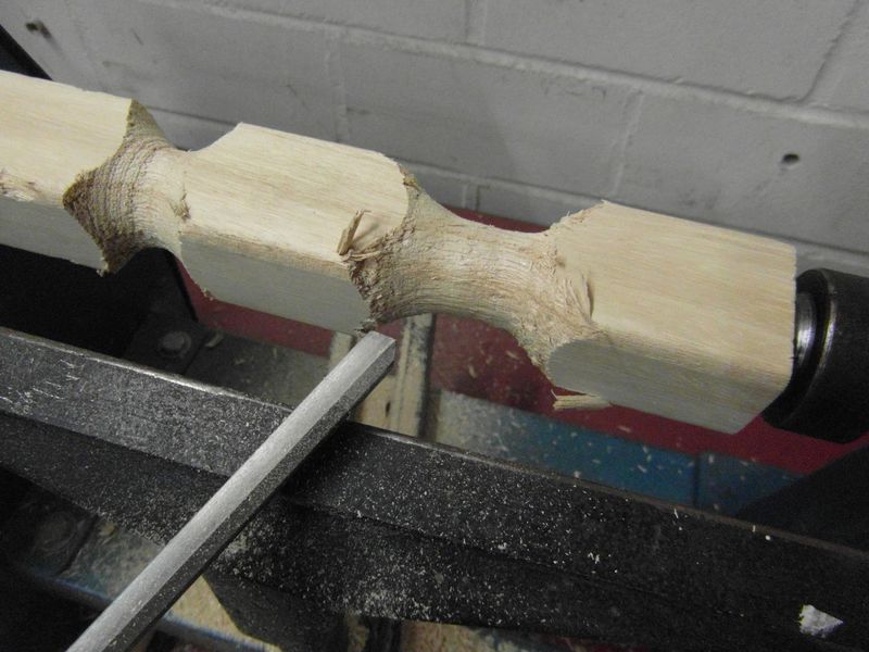 File:First woodturning attempts.JPG