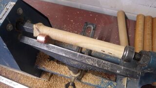 once the handle is turned round, the ferrule can be used to determine the shoulder position