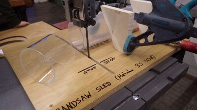 cutting delicate materials like PMMA pipe