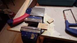 cutting a wooden "hinge"